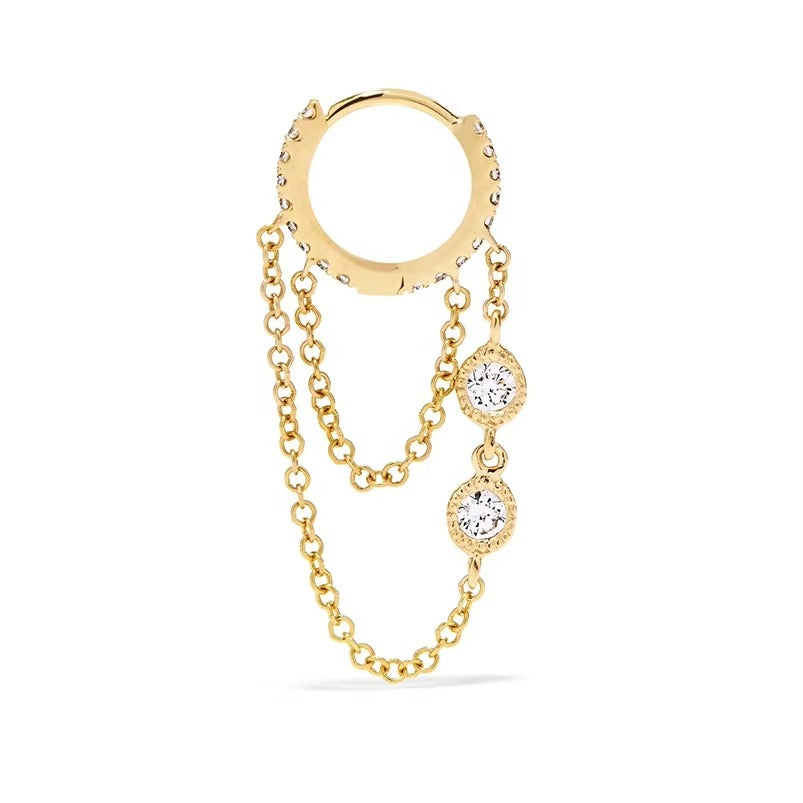 Double Chain Dangle Earrings